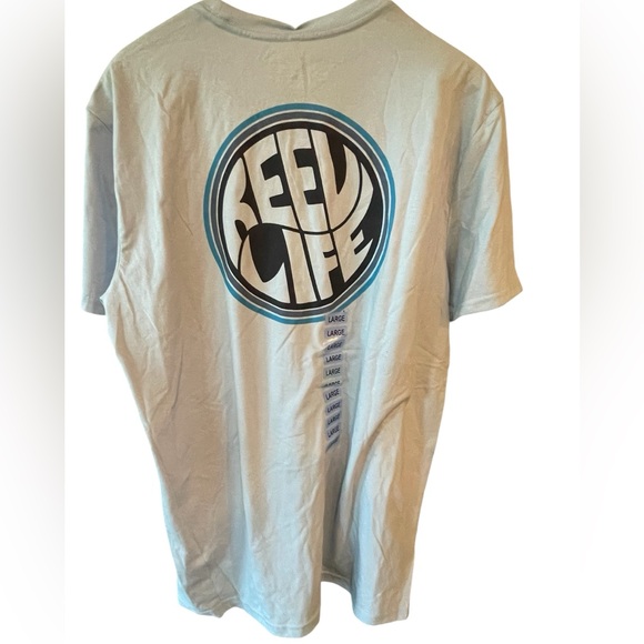 💙NWT REEL LIFE Men's Light Blue T-Shirt size L. - Picture 1 of 4